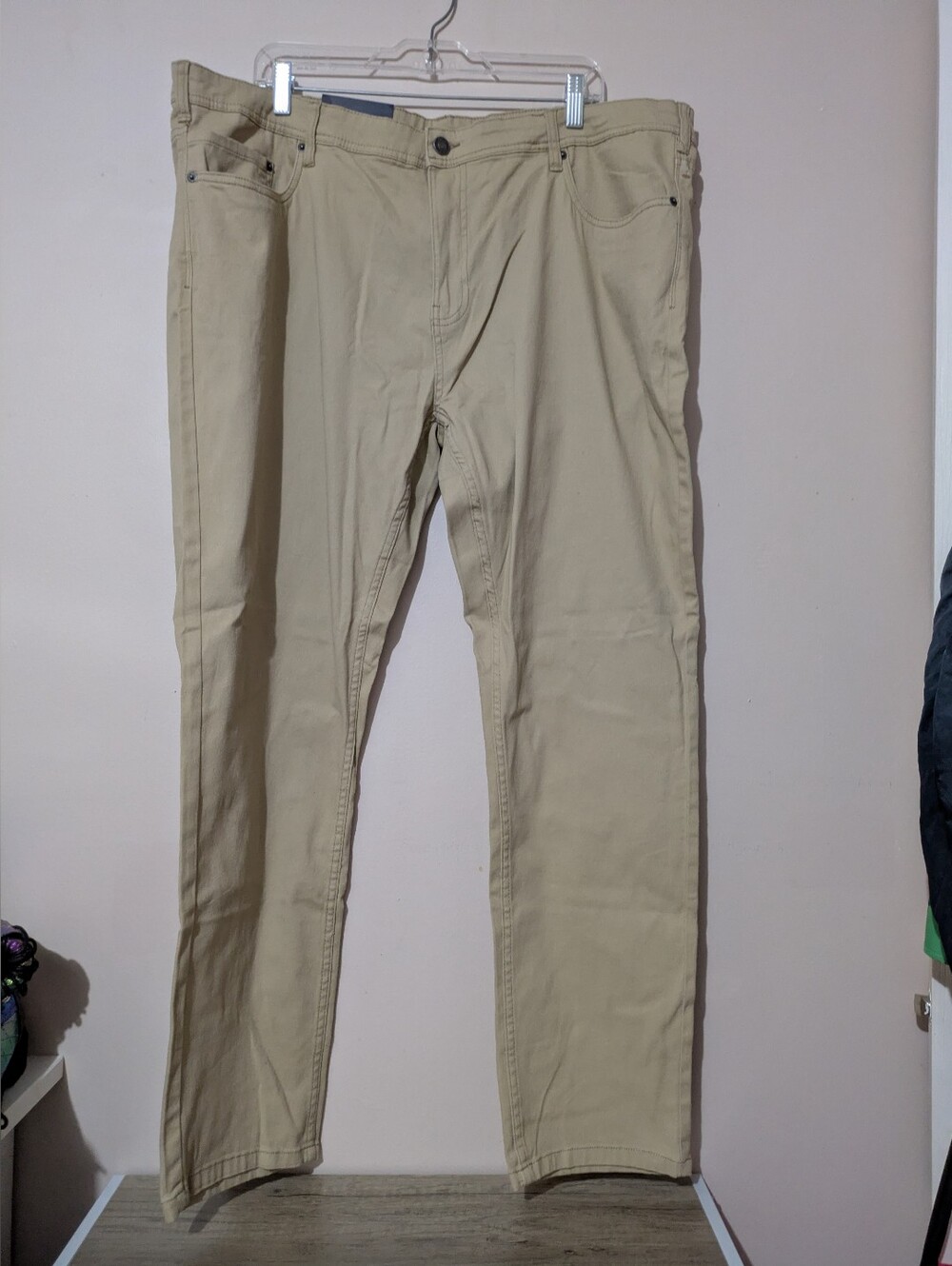 Jachs New York Brushed Stretch Twill Straight Fit 5-Pocket Pants 44W 32L NWT